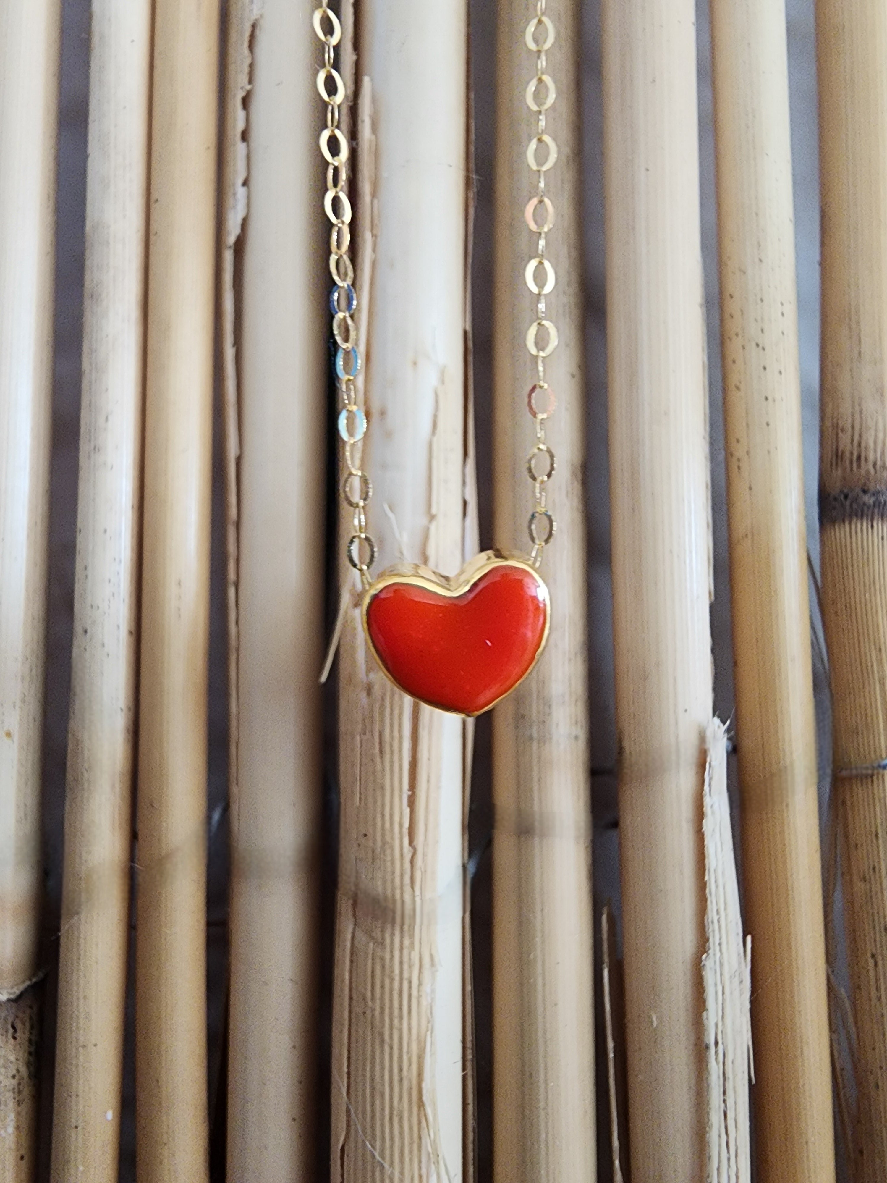 Set de 2 Gargantillas Corazón en Oro de 18 Quilates