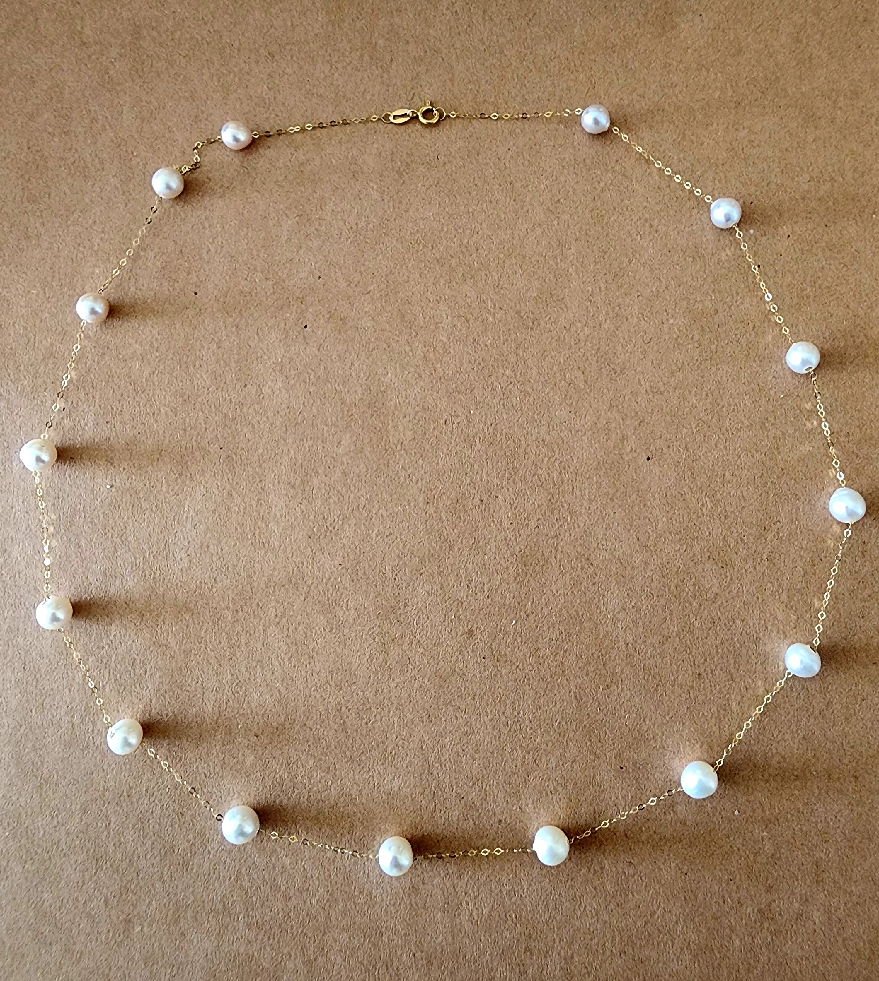 Collar de oro 18K con perlas cultivadas