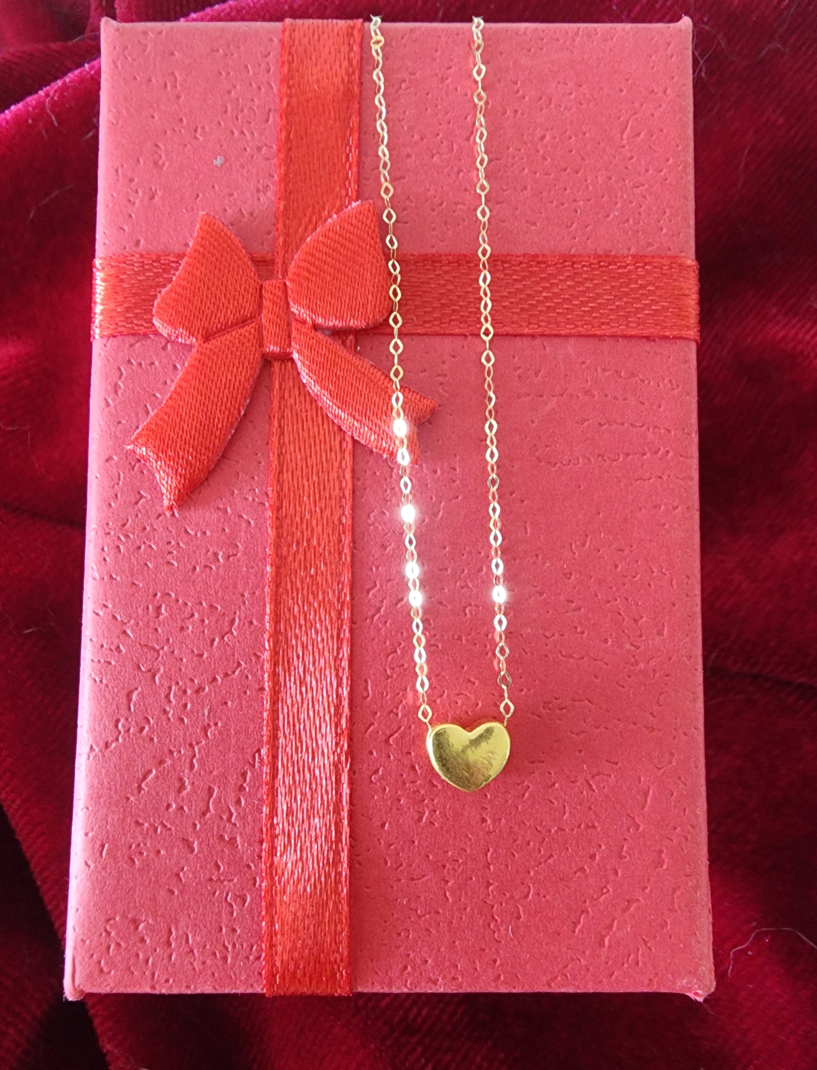 Set de 2 Gargantillas Corazón en Oro de 18 Quilates