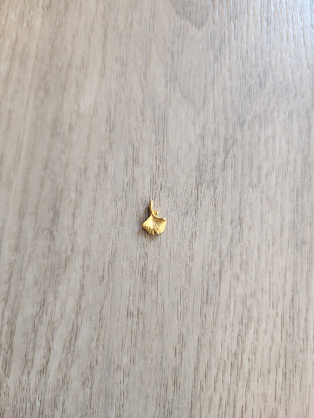 Colgante Oro 24k hoja de ginkgo