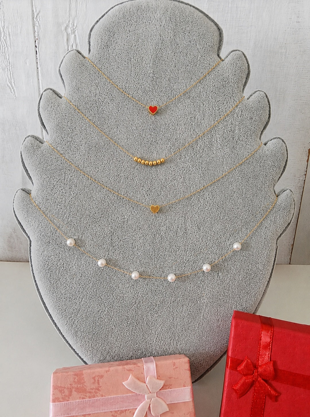 Set de 4 Collares de Oro 18K