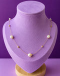 Collar de oro 18K con perlas de agua dulce colores suaves